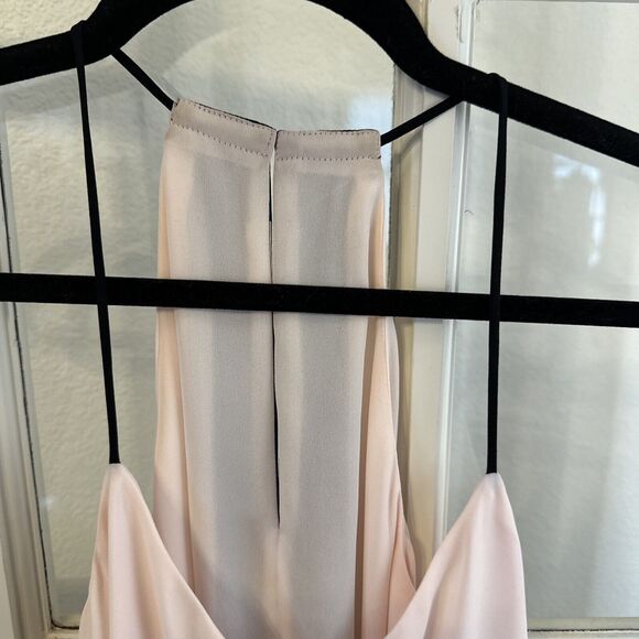 Express Women's Pink Black Spaghetti Strap Racerback Halter Tank Top Small - Picture 3 of 9